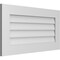 Ekena Millwork Vertical Surface Mount PVC Gable Vent: Non-Functional, w/3-1/2"W x 1"H, Standard Frame, 34"W x 18"H GVPVE34X1801SN - alternate 5